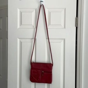 Leather crossbody purse
